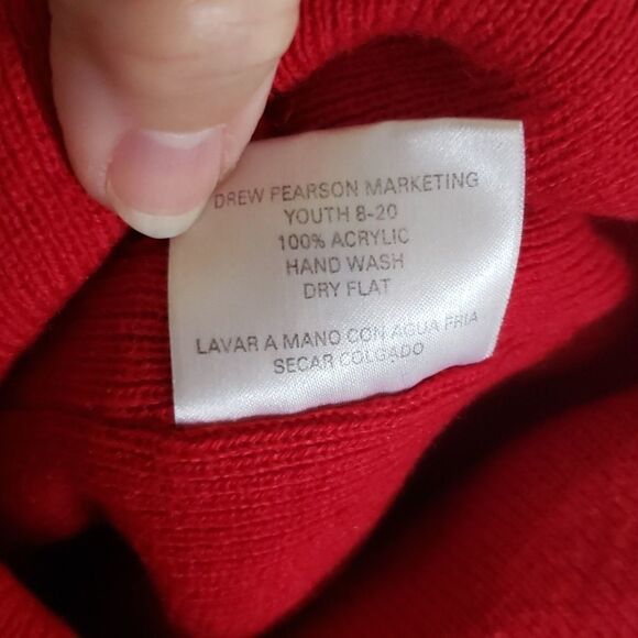 Bright Red Wisconsin Badgers Knit Hat Yth Sz 8-20 - Picture 5 of 5